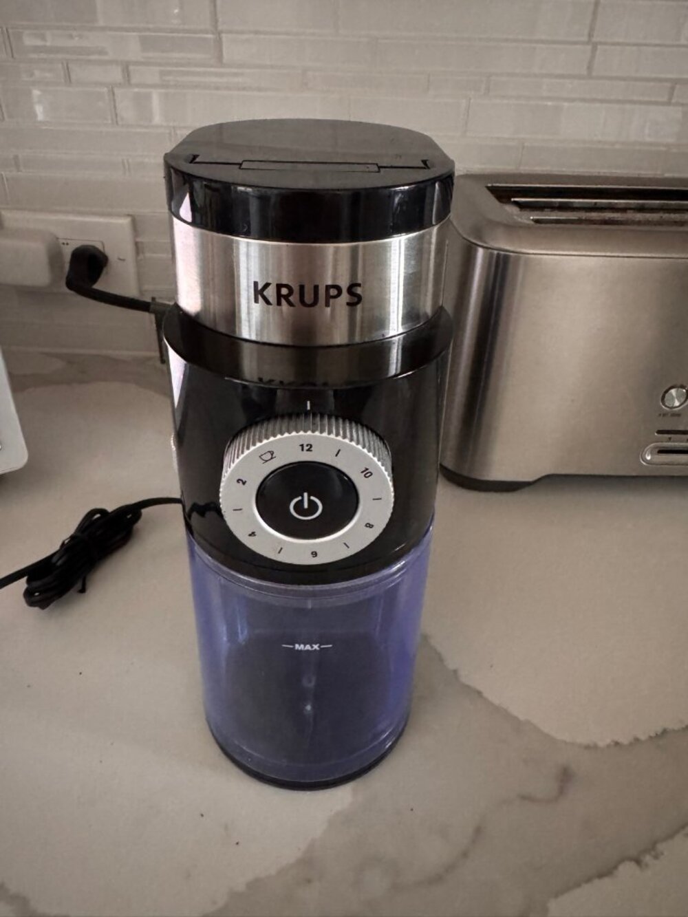 KRUPS Precision Flat Burr Coffee Grinder - 12 Grind Settings